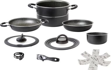 G�nstiges Camping Kochgeschirr: Pfannen, T�pfe und die passenden Deckel - einzeln oder im Set