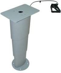 H�henverstellbare Tischgestelle: Eins�ulen Hubtischgestell f�r Reisen mit dem Wohnmobil & Camper