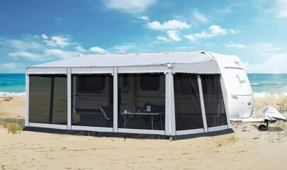 Alles rund um die Wohnmobil Markise, wie Dach-, Fenstermarkisen und Adapter in deinem Camping Online-Shop