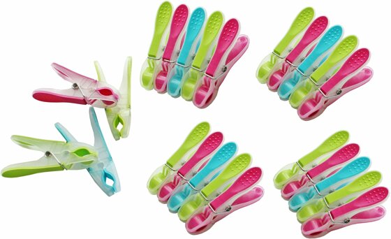 Bürstenmann bunte Wäscheklammern Bürstenmann bunte Wäscheklammern