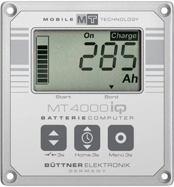 Bttner Elektronik MT 4000 iQ Batterie-Computer, 400 A-Shunt, silbergrau