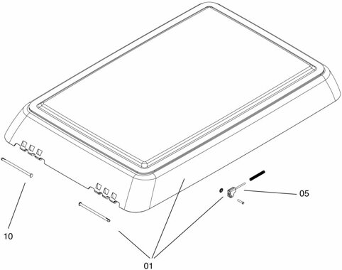 Dometic Glasrahmen komplett fr Midi-Heki Style - Inklusive Glas