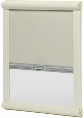 Dometic Mini-Doppelkassettenrollo, perlwei, 1430  750 mm