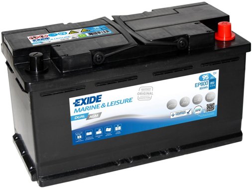 Batterie EXIDE Dual AGM 800, EP 800, 92 Ah »