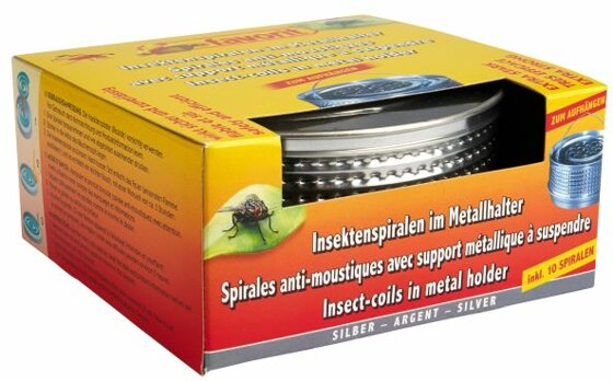 Insektenspirale im Metall-Halter 