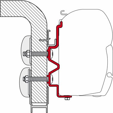 Fiamma Adapter Hymer Camp, 400 cm fr F45