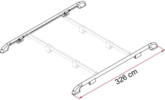 Fiamma Roof Rail L Dachreling