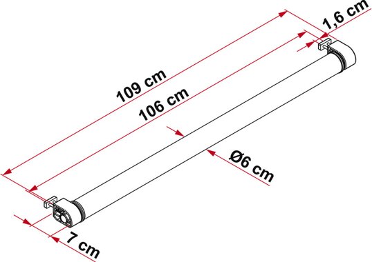 Fiamma Ladehilfe Roller Roof Rail