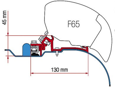 Adapter Markise F65 Iveco Daily H2