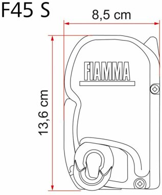 Fiamma F45 S 425, Polarweiß / Royal Grey »