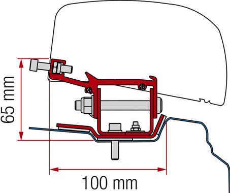 Adapter F40 Kit Renault Trafic L1 >14