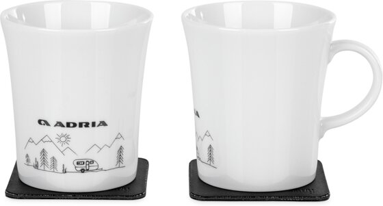 Tasse LINEA wei-blau