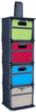 Schrankorganizer 3-fach für Faltboxen Meori, Mini Schrankorganizer 3-fach für Faltboxen Meori, Mini