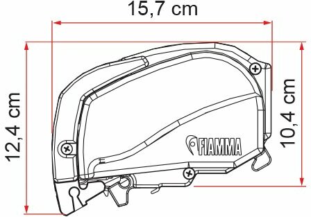 Dachmarkise F80L für Vans und Wohnmobile, Royal Grey, Polar White Dachmarkise F80L für Vans und Wohnmobile, Royal Grey, Polar White