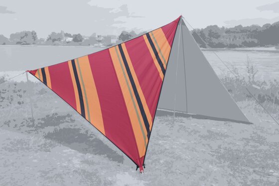 Sonnensegel BENT, Oriental Allover  camping-4-you.de
