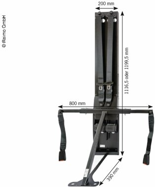 CTA Gurtbock fr 2 Personen erhht 