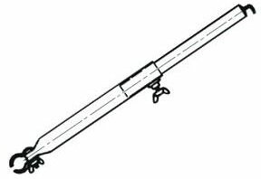 Piper Dachhakenstange, Stahl, 160 - 260 cm, 22 mm