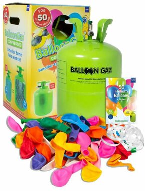 Stellfeld und Ernst Helium-Ballon-Kit Balloon Gaz 50, 50 Stck