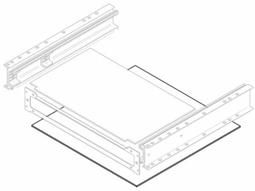 Untere Gehuseplatte Thule Slide-Out Step V12 12V 