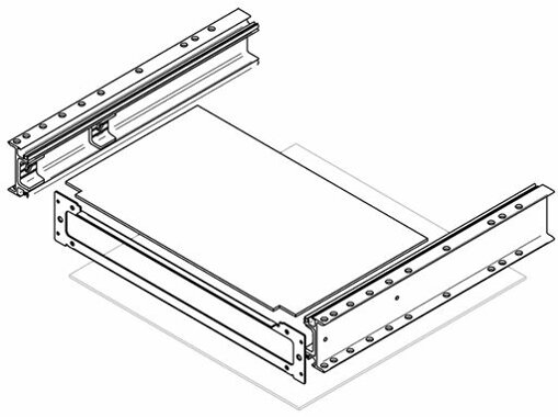 Thule-Omnistor Montagerahmen Slide-Out Step V12 12V 700