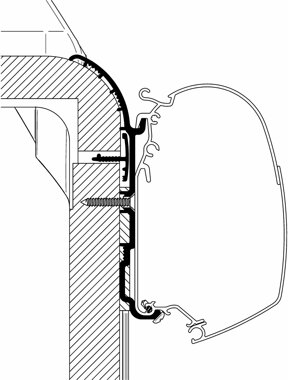 Thule Omnistor Adapter Brstner Ixeo T728 / T734