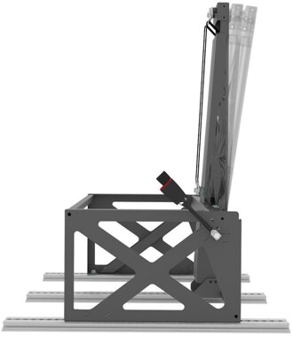 mobiframe 3-Punkt-Gurtbock inkl. Installationskit und Erhhung 120 mm