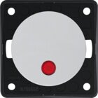 Berker Wippschalter 12V, polarwei, mit roter LED-Kontroll-Anzeige