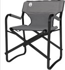 Coleman Deck Chair Stahl, Regiestuhl grau/schwarz