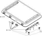 Dometic Glas komplett mit Anbauteilen fr Heki und Heki4 Plus