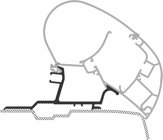 Adapter fr Renault Master ab Baujahr 04/2010 zu Dometic-Dachmarkisen Serie 2