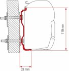 Fiamma Markisenadapter F45/F45L, 350 cm, fr Hymer alle Modelle ab Bj. 2016