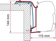 Fiamma Adapter F45 f�r Rapido Serie 6 ab 2024 - 500 cm