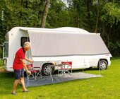 Fiamma Sun Blocker 450 Vorderwand, Sonnenschutzm grau