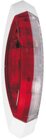 Umrileuchte rot/wei, links weie  Grundplatte, 122,2x39,2x28,6mm