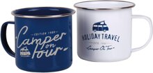 HOLIDAY TRAVEL Bay City Emaille-Becher 2er Set