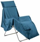 Lafuma Flocon Fleecebezug fr Relaxliegen mit berschlag, Fleecedecke, blau