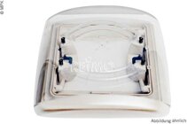 Dachhaube 28x28cm Rahmen: grau Haube: Rauchglas