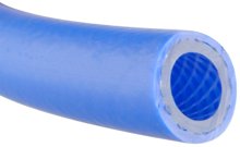 PVC-Heiwasserschlauch, blau, 1 m