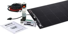 Solar-Komplettanlage Set MT Flat light, 1380 mm, 300 W, 540 mm, 2x