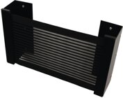 Kiiper-Ablagebox mit Netz B40 x H25 x T10cm, schwarz-liniert