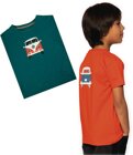 T-Shirt KIDS "Bulli Front" VW, 100% Baumwolle , 92/98, Petrolblau