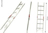 CARBEST Aluminium Faltleiter - Faltbare Leiter mit 6 Stufen und 2,1 m L�nge