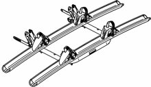 Schienenbgel inkl. Schienen Thule Lift V16
