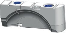 Trink- und Abwassertank fr VW T5 / T6 - 93 l