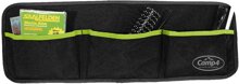 Utensilo Tessa 3, mit 3 Taschen, Schwarz/Lime, B60xH20cm, senbefestigung