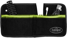 Utensilo TESSA 2, mit 2 Taschen, schwarz/lime B40xH20cm, senbefestigung