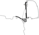 Markisenadapter fr Thule Omnistor 4200 mit Reimo Multirail, VW T5/T6 UK long wh