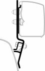 Adapter VW T2 / T3 fr Thule 3200
