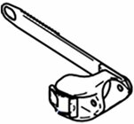 Thule-Omnistor Schienenbgelendkappe mit Sicherungsband Thule Sport G2, vertikal, 2 Stck