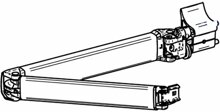 Thule-Omnistor Gelenkarm 5003 - 2,5 m, Markisenlnge ab 3 m, rechts